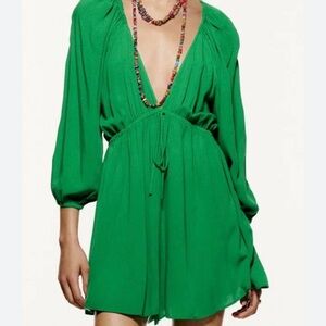 Vibrant Green Long Sleeve romper